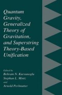 cover of the book Quantum Gravity, Generalized Theory of Gravitation, and Superstring Theory-Based Unification