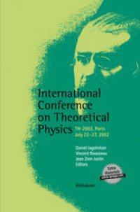 cover of the book International Conference on Theoretical Physics: TH-2002, Paris, July 22–27, 2002