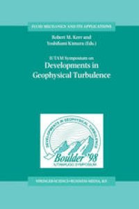 cover of the book IUTAM Symposium on Developments in Geophysical Turbulence