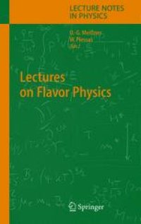 cover of the book Lectures on Flavor Physics