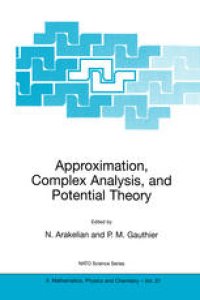 cover of the book Approximation, Complex Analysis, and Potential Theory