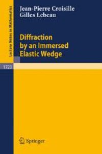 cover of the book Diffraction by an Immersed Elastic Wedge