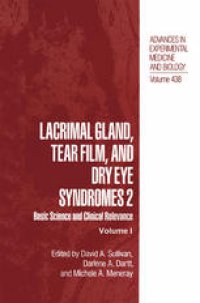 cover of the book Lacrimal Gland, Tear Film, and Dry Eye Syndromes 2: Basic Science and Clinical Relevance