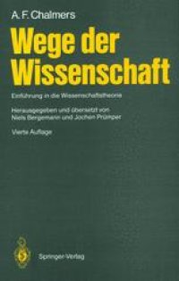 cover of the book Wege der Wissenschaft: Einführung in die Wissenschaftstheorie