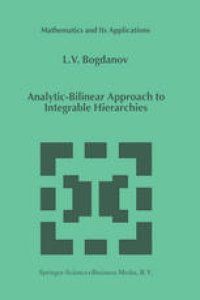 cover of the book Analytic-Bilinear Approach to Integrable Hierarchies