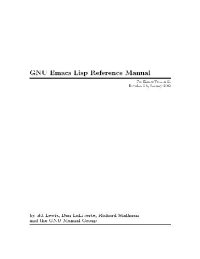 cover of the book GNU Emacs Lisp reference manual