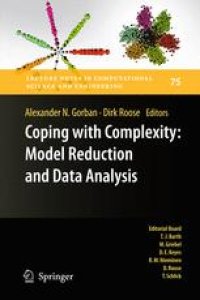 cover of the book Coping with Complexity: Model Reduction and Data Analysis