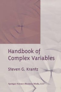 cover of the book Handbook of Complex Variables