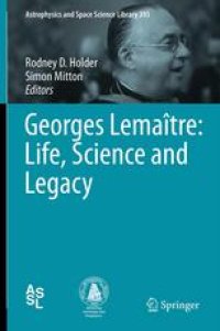 cover of the book Georges Lemaître: Life, Science and Legacy