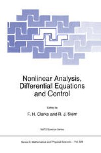 cover of the book Nonlinear Analysis, Differential Equations and Control