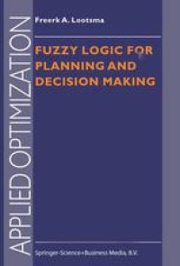 cover of the book Fuzzy Logic for Planning and Decision Making