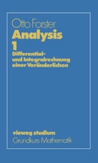 cover of the book Analysis 1: Differential- und Integralrechnung einer Veränderlichen