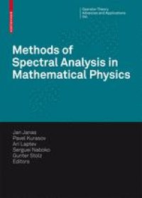 cover of the book Methods of Spectral Analysis in Mathematical Physics: Conference on Operator Theory, Analysis and Mathematical Physics (OTAMP) 2006, Lund, Sweden