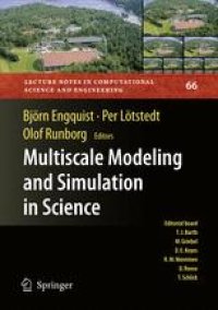 cover of the book Multiscale Modeling and Simulation in Science