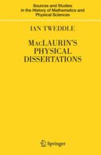 cover of the book MacLaurin’s Physical Dissertations