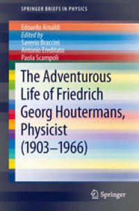 cover of the book The Adventurous Life of Friedrich Georg Houtermans, Physicist (1903-1966)