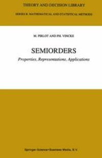 cover of the book Semiorders: Properties, Representations, Applications