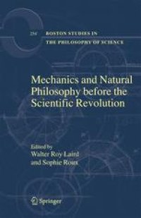 cover of the book Mechanics and Natural Philosophy Before the Scientific Revolution