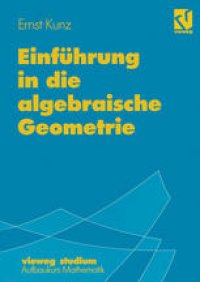 cover of the book Einführung in die algebraische Geometrie