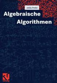 cover of the book Algebraische Algorithmen