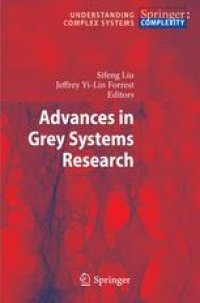 cover of the book Advances in Grey Systems Research