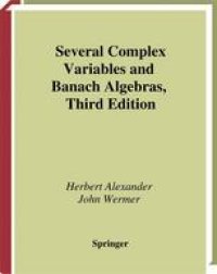 cover of the book Several Complex Variables and Banach Algebras