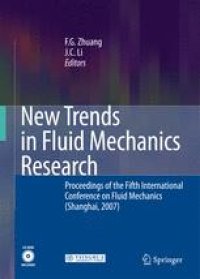 cover of the book New Trends in Fluid Mechanics Research: Proceedings of the Fifth International Conference on Fluid Mechanics (Shanghai, 2007)