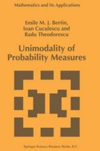 cover of the book Unimodality of Probability Measures