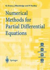 cover of the book Numerical Methods for Partial Differential Equations