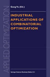 cover of the book Industrial Applications of Combinatorial Optimization