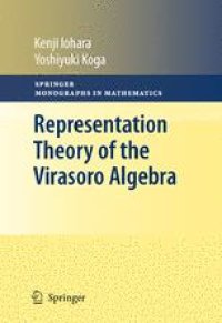 cover of the book Representation Theory of the Virasoro Algebra