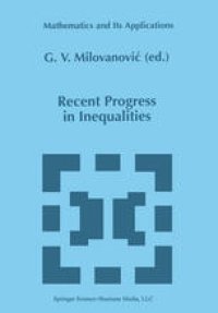 cover of the book Recent Progress in Inequalities