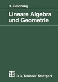 cover of the book Lineare Algebra und Geometrie