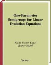 cover of the book One-Parameter Semigroups for Linear Evolution Equations