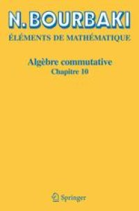 cover of the book Algèbre commutative: Chapitre 10