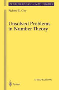 cover of the book Unsolved Problems in Number Theory