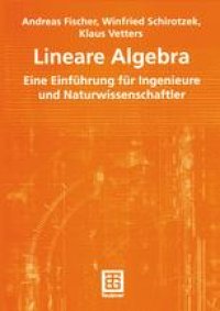 cover of the book Lineare Algebra: Eine Einführung für Ingenieure und Naturwissenschaftler