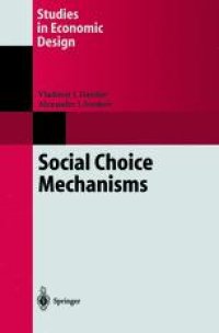 cover of the book Social Choice Mechanisms