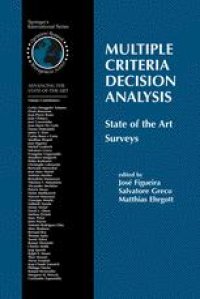 cover of the book Multiple Criteria Decision Analysis: State of the Art Surveys