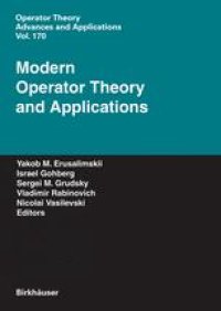 cover of the book Modern Operator Theory and Applications: The Igor Borisovich Simonenko Anniversary Volume