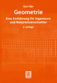 cover of the book Geometrie: Eine Einführung für Ingenieure und Naturwissenschaftler