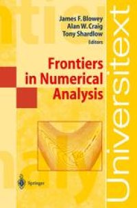 cover of the book Frontiers in Numerical Analysis: Durham 2002