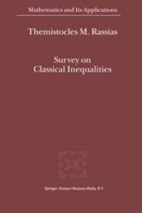 cover of the book Survey on Classical Inequalities