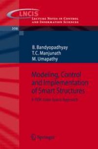 cover of the book Modeling, Control and Implementation of Smart Structures: A FEM-State Space Approach