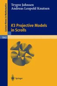 cover of the book K3 Projective Models in Scrolls