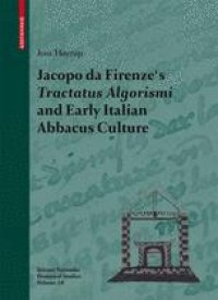 cover of the book Jacopo da Firenze’s Tractatus Algorismi and Early Italian Abbacus Culture