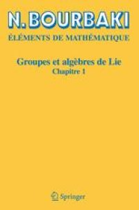 cover of the book Groupes et algérbes de Lie: Chapitre 1