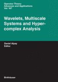 cover of the book Wavelets, Multiscale Systems and Hypercomplex Analysis