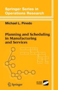 cover of the book Planning and Scheduling in Manufacturing and Services