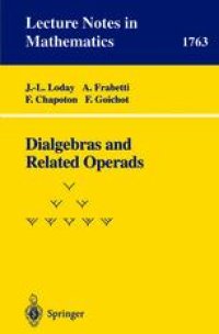 cover of the book Dialgebras and Related Operads